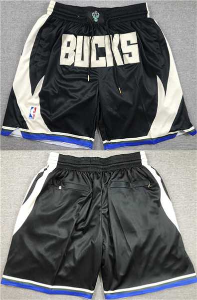 Mens Milwaukee Bucks Black Shorts